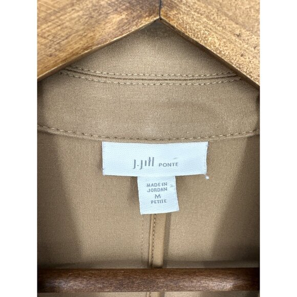 J.Jill Ponte Womens Blazer Jacket With Button Front & Pockets Petite M - Picture 6 of 9